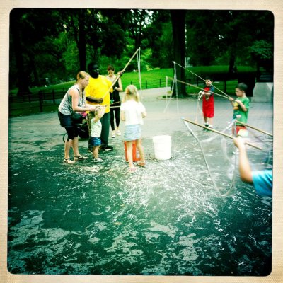 The Bubble Man in Central Park 7