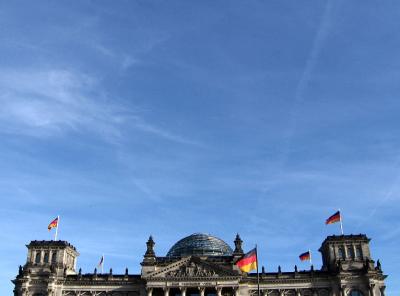 sky with reichstag