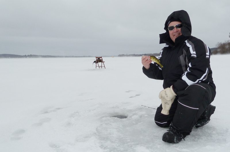Stu on first ice