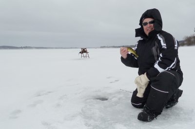 Stu on first ice