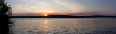 Sunset. Pringle Lake. Ontario, CA