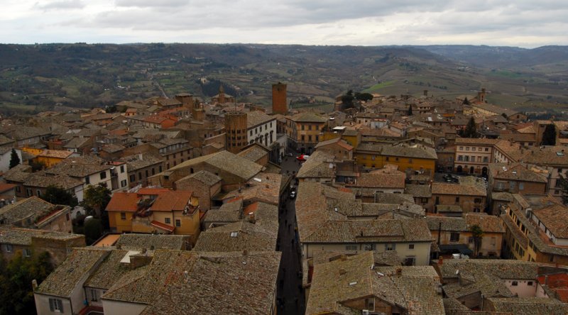 Rainy Day View of Orvieto - West4652