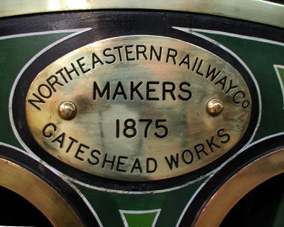 North Eastern Railway Makers Plate