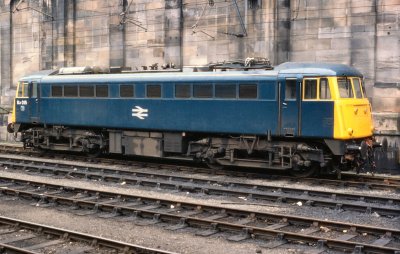 Class 85015 at Carlisle - May 1987.