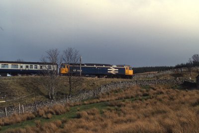 Class 47440 on the Settle and Carlisle 1989.