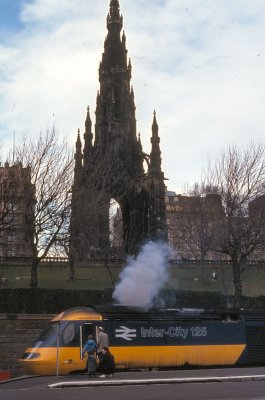 Class 43 at Edinburgh Waverley 1986.