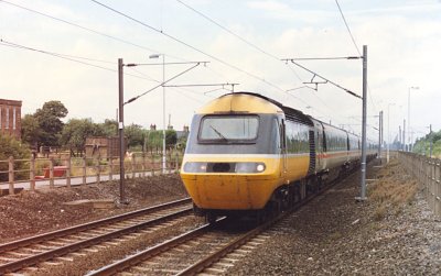 Class 43 approaching Thirsk at 120mph - August 1989.