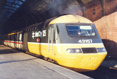 Class 43157 - YORKSHIRE EVENING POST at Darlington date uncertain.