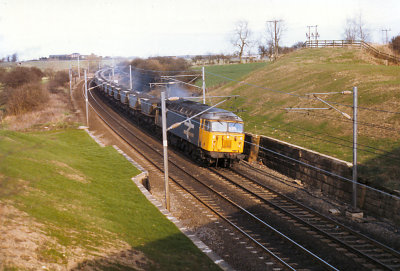 Class 56 - A south bound coal train, near Newton Acliffe.