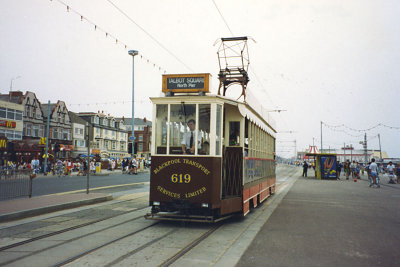 Blackpool  -619, on the return journey to Talbot Square- Jun 1992.jpg