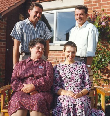 028.  Mums 70th Birthday, Michael, Frank and Margaret.tif