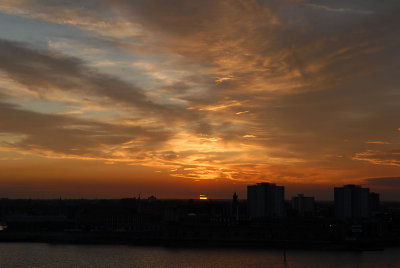 Sunset over Gosport.