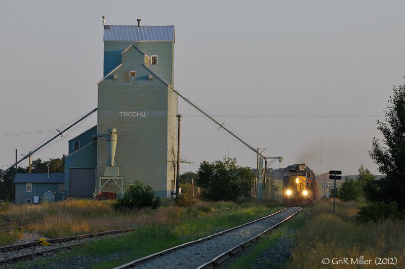 Ballast Train on the Three Hills Sub