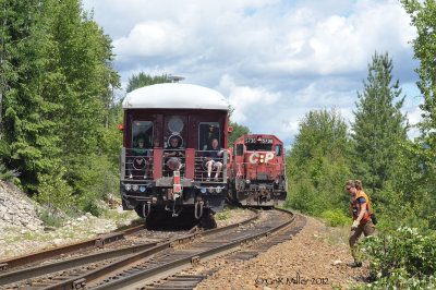 Kootenay Limited meeting Train 563 Poupore, BC