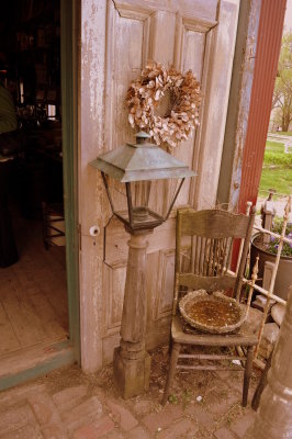 Lantern at country store