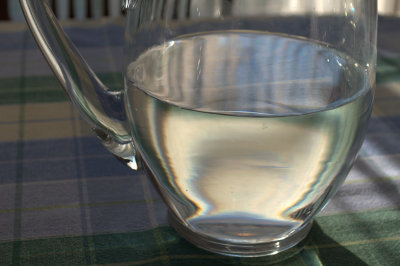 A picture of a pitcher of water