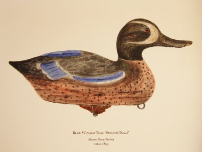 Blue-Winged Teal Premier Grade Mason Decoy Factory Circa 1896