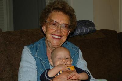 Great grandma Ruth with Brooks - 9 months