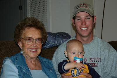 Great grandma Ruth, Brooks and dad
