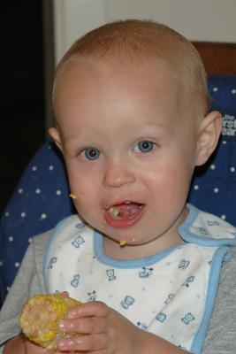 Corn - his favorite food