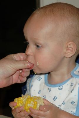 Corn - his favorite food