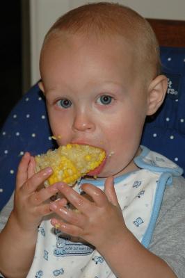 Corn - his favorite food