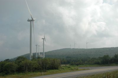 Wind powered generators in Thomas, WV