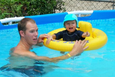 Brooks at Paige's birthday party