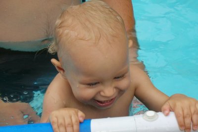 Brooks at Paige's birthday party