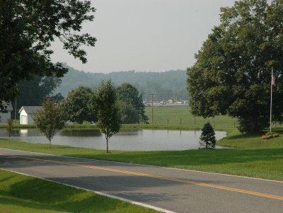 Farm pond on Chenowith Creek