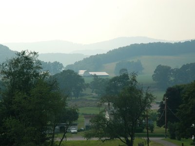 View to the West from the end of Rte 219