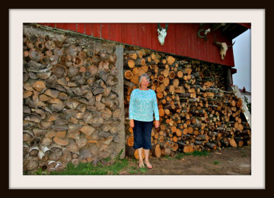 Helen & Her Tidy Piles Of Wood