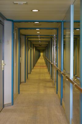 long passageway on seabreeze deck