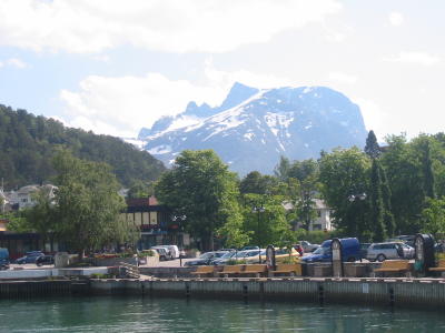 Andalsnes Waterfront and Mountains