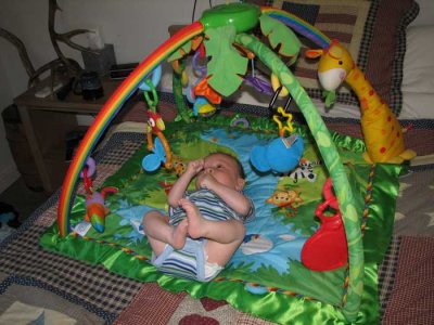 Liam on the play mat