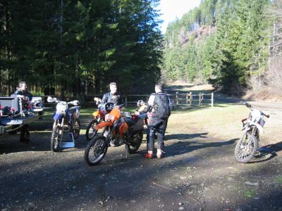 Billy needed a Monster after the 2nd trail...lol