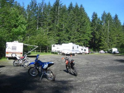 Lots of people camping