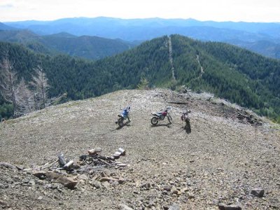 Bikes down below