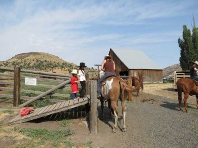 Naomi on her horse