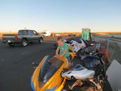 Loves Mom's bike