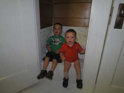 Boys loved this closet
