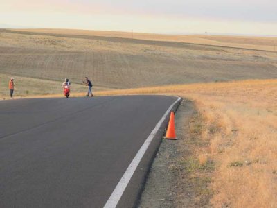 Brad & Caius rip the track...