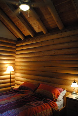 inside cabin at Birch Meadows Lodge