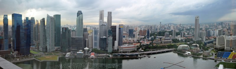 Panoramic view of Singapore from the Sky Garden