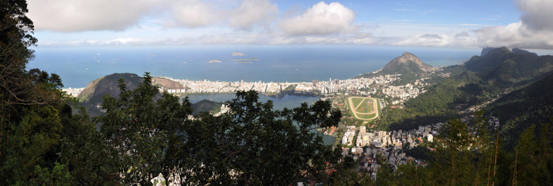 Panoramic view to the south from Corcovado