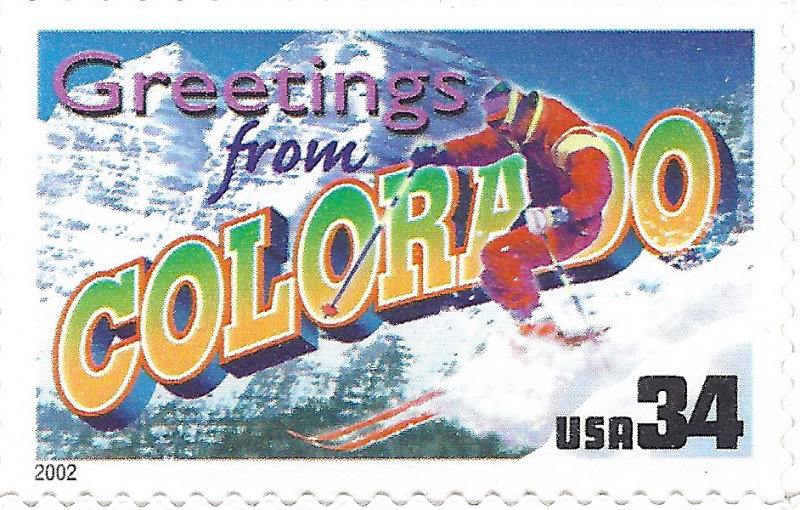 Greetings from Coloardo USA Postage Stamp