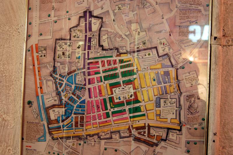 Map of the Grand Bazaar, Istanbul