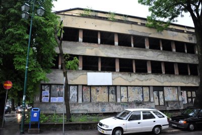 War ruins in Sarajevo