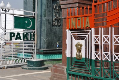 India-Pakistan border at Wagah