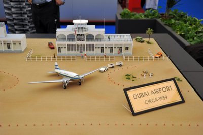 Model of Dubai International Airport ca 1959